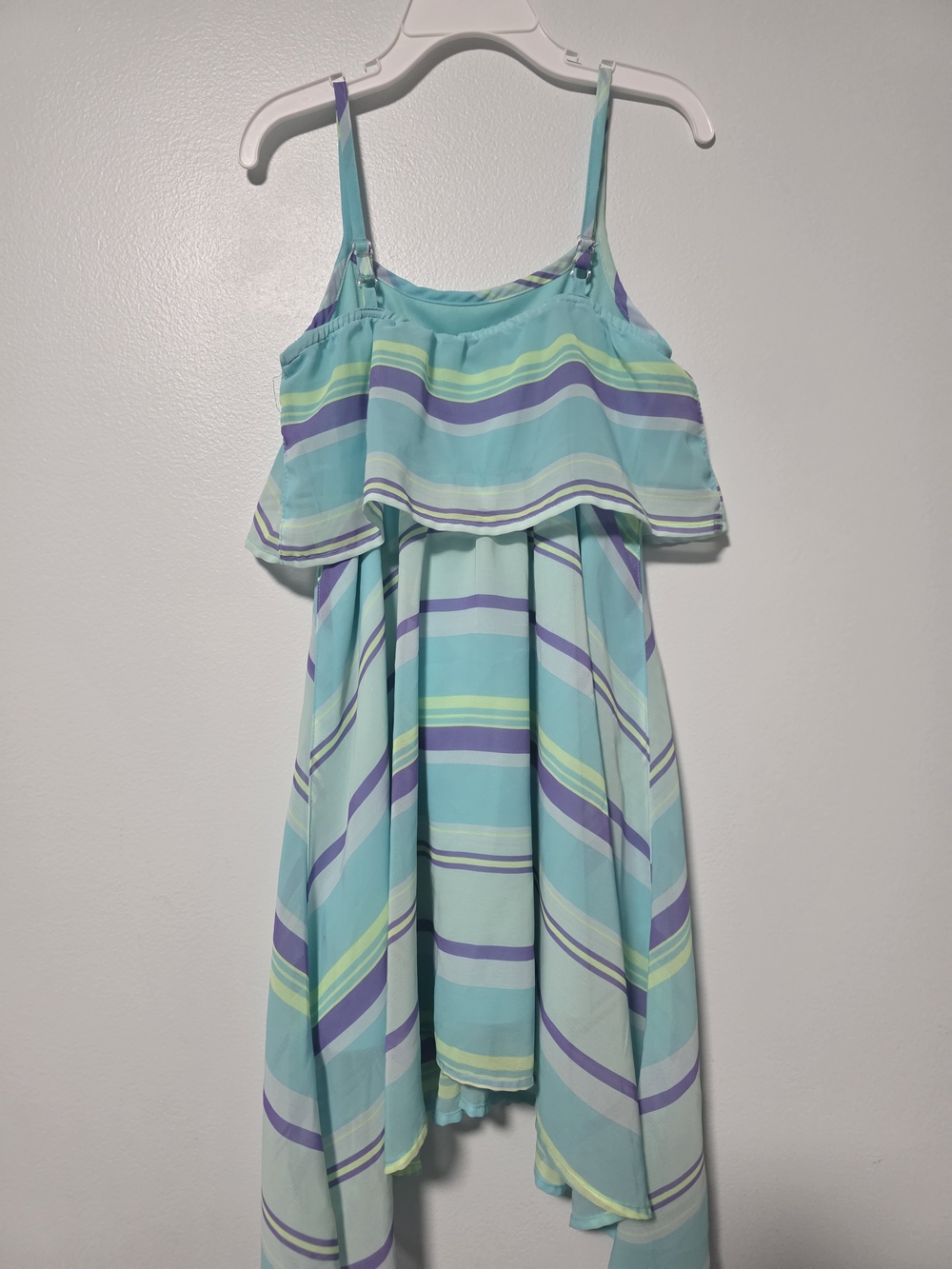 Girls' Floral Smocked Dress and Aqua Stripe Sundress - Bundle - Picture 4 of 13